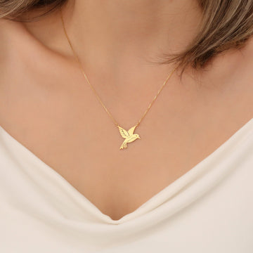 Cute Humming Bird Necklace